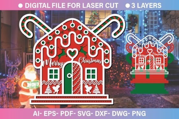 3d Christmas House Paper Cut SVG File: A Strategic Tool for Creative and Business Applications