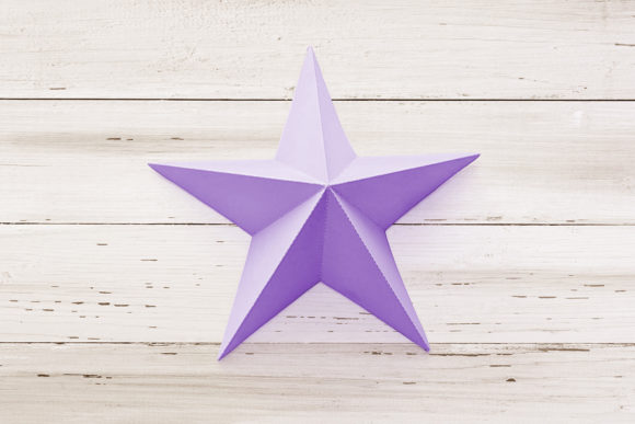 3D Folded Paper Star with 5 Points SVG: A Versatile and Beautiful Craft Project