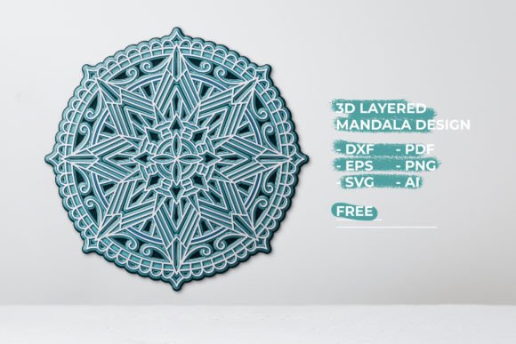 3D Mandala SVG Cut File Vol.13: A Creative Tool for Digital and Physical Artistry