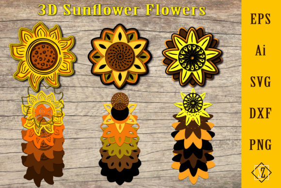 3D Sunflower Flowers: A Creative Journey with Cricut SVG Files