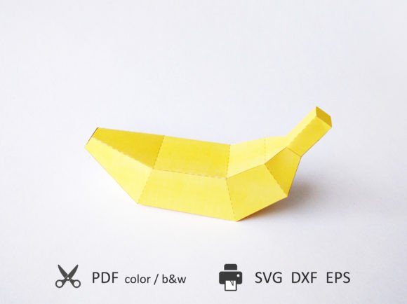 Banana DIY 3D Paper Toy SVG: A Creative and Practical Crafting Solution