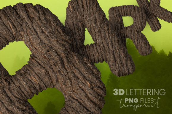 Bark 3D Lettering: A Unique Addition to Medieval and Mystical Storytelling