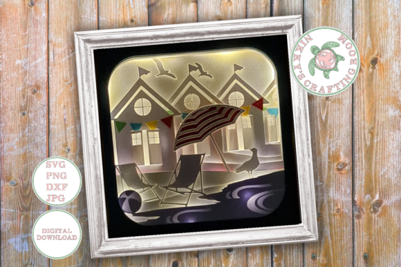 Beach Hut 3D Shadow Box Template: A Creative and Practical Tool for All