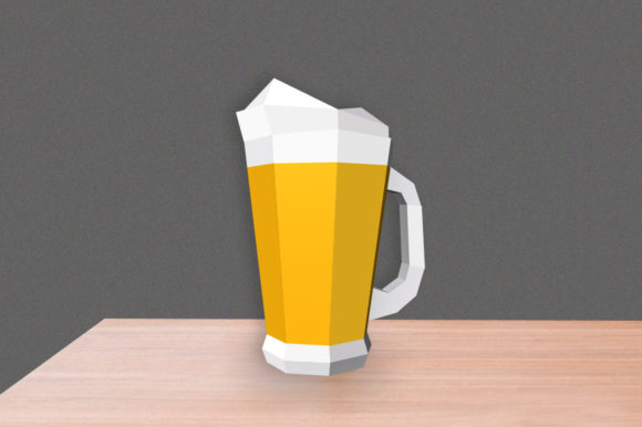 Beer Pitcher 3D Papercraft