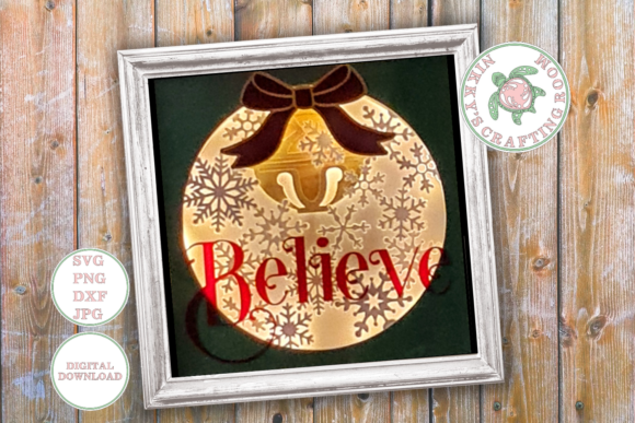 Believe Christmas 3D Shadow Box