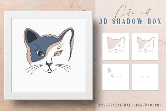 Cat 3D Shadow Box - Layered Papercut: A Strategic Tool for Creative Expression and Business Growth