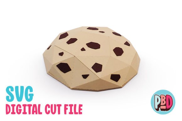 Chocolate Chip Cookie 3D Papercraft: A Sweet Addition to Your Creative Projects