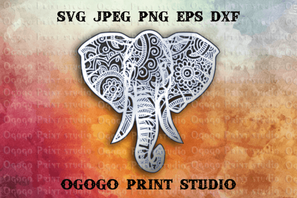 Elephant Svg - 3D Layered Mandala SVG: A Creative Tool for Crafters