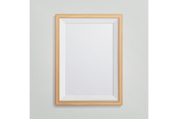 Realistic Photo Frame Vector. 3d Empty