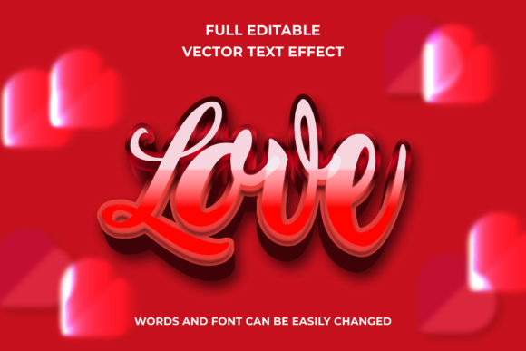 Valentine Day Love 3D Text Effect